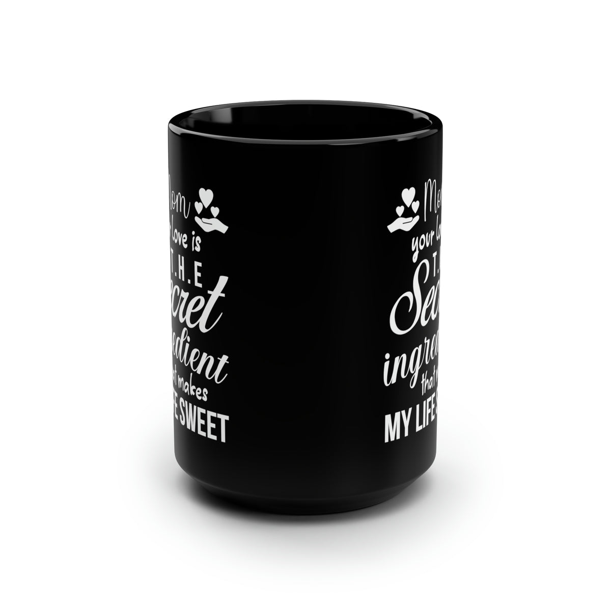 Best Mom Coffee Mug - Mother's Day Gift, Birthday Present, Black Ceramic Cup with Heartfelt Message