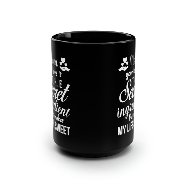 Best Mom Coffee Mug - Mother's Day Gift, Birthday Present, Black Ceramic Cup with Heartfelt Message