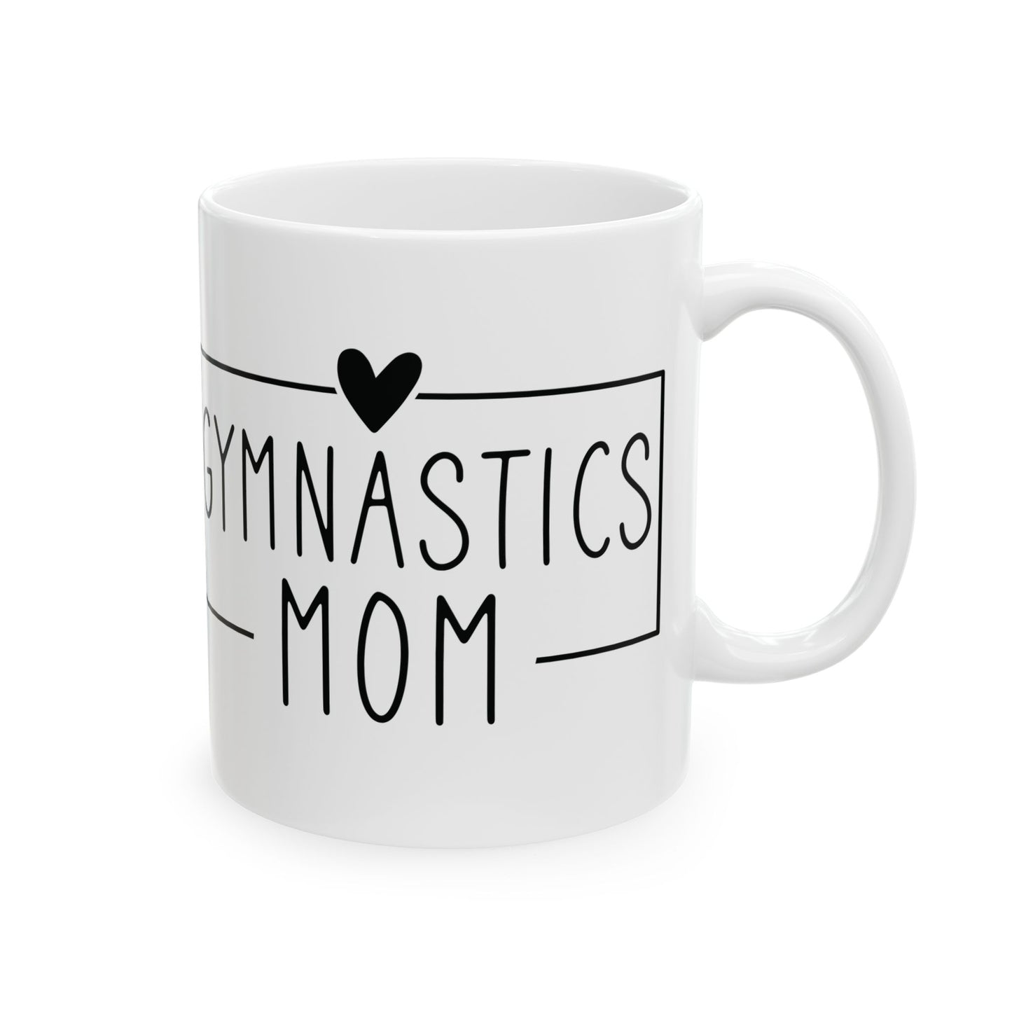 Gymnastics Mom White Mug, (11oz, 15oz)
