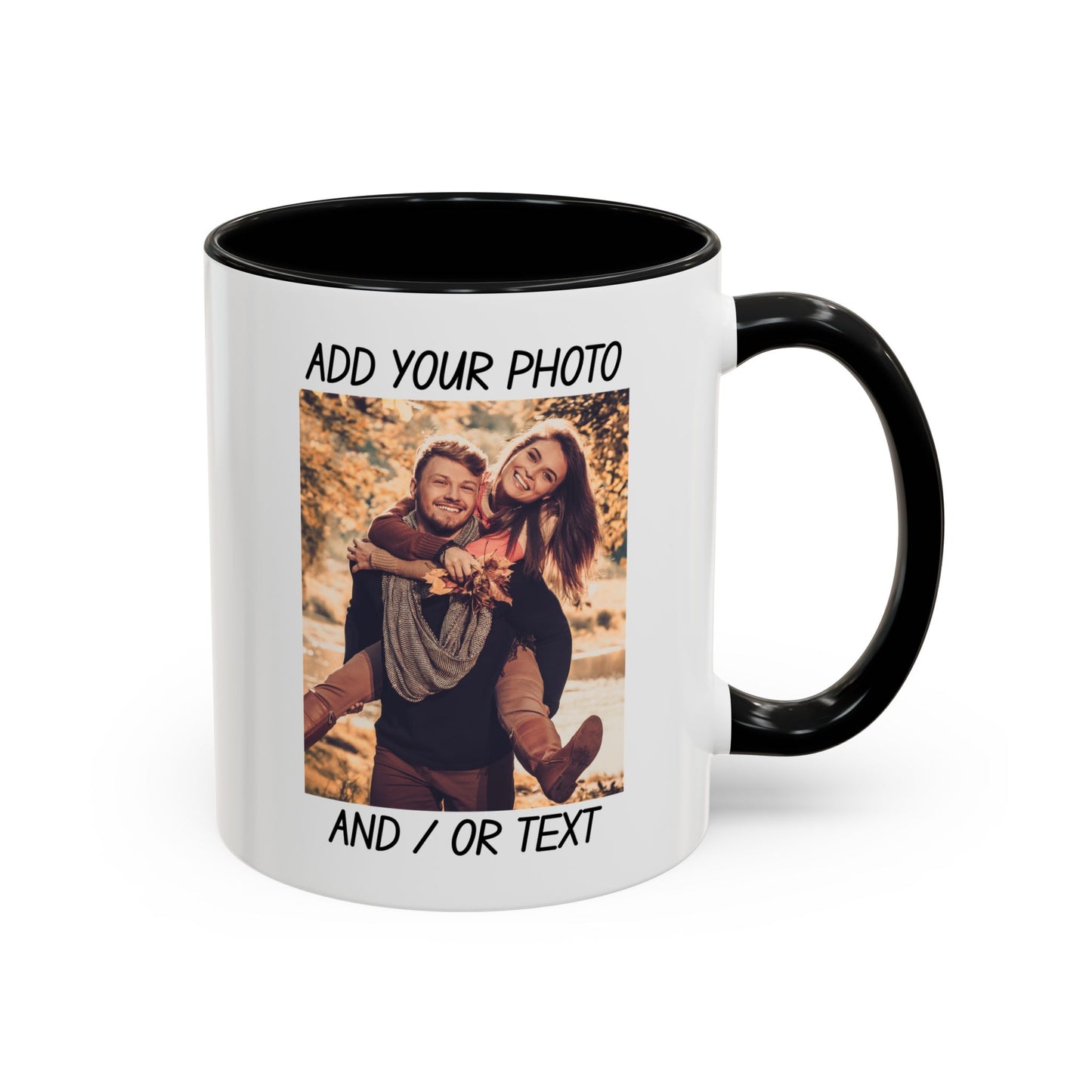 Fall Couple Mug – Cozy Autumn Love Gift for Him or Her Accent Coffee Mug (11, 15oz)
