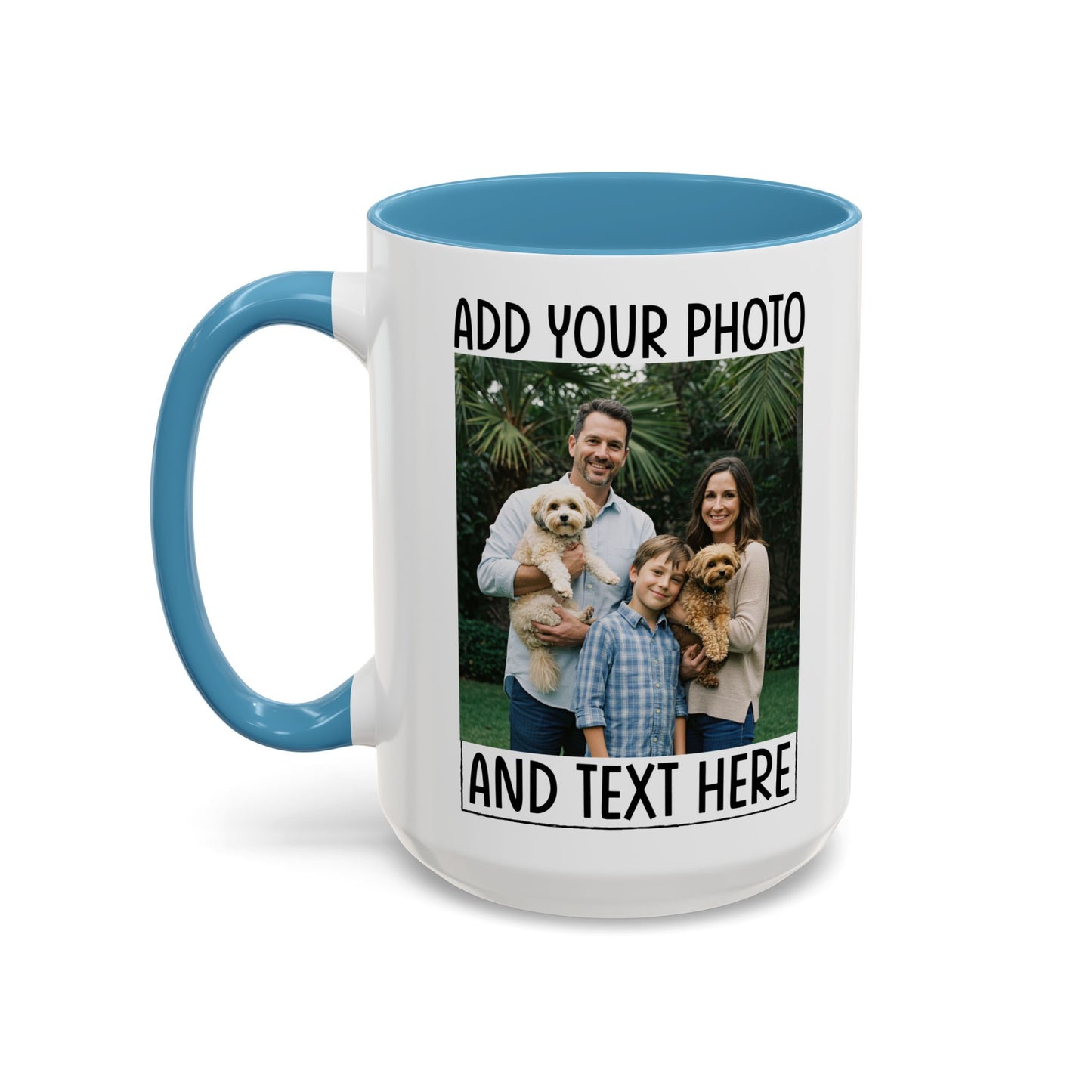 Life Is Better With Dogs & Kids – Funny Pet Parent  Accent Coffee Mug (11, 15oz)