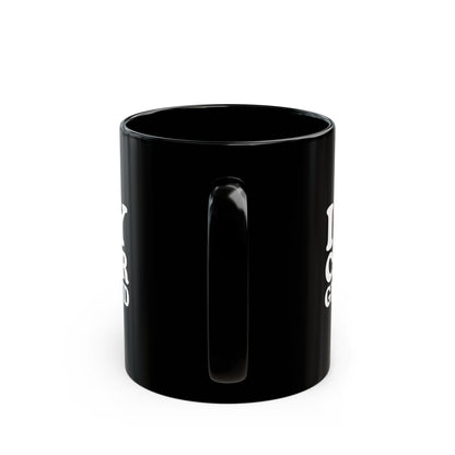 Funny Black Coffee Mug for Younger Boyfriends – Bold White and Red Design