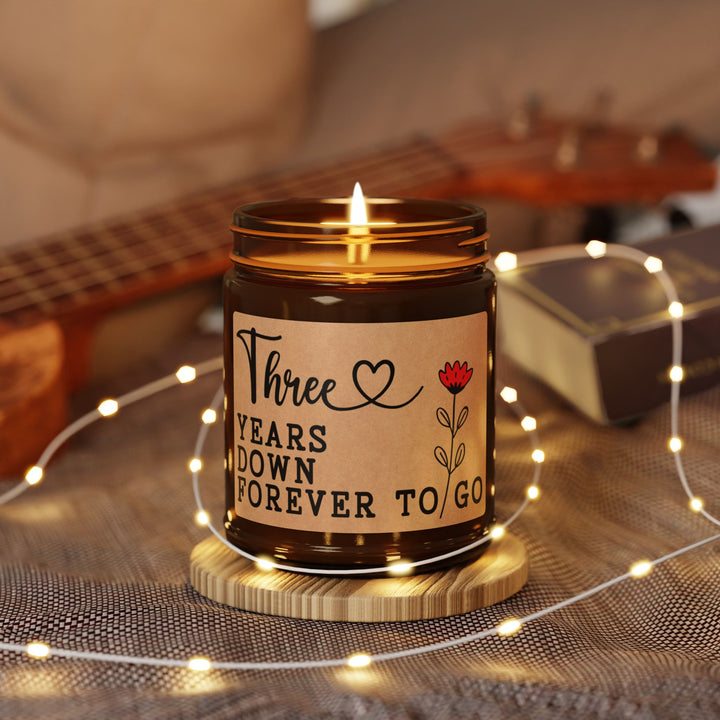 Three-Years-Down-Forever-to-go Candle