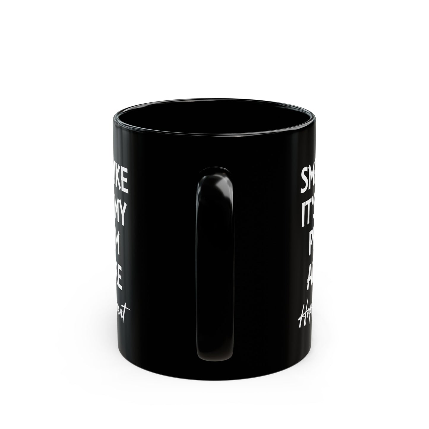 Black Retirement Mug – Smells Like It's Not My Problem Anymore