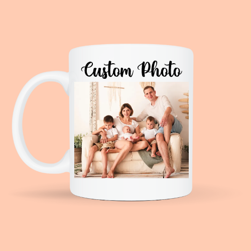 Custom Photo Mug - Personalized Family Picture Coffee Mug